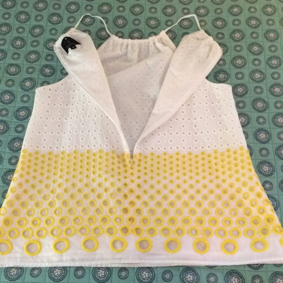 Lisa Perry eyelet blouse size 0 preowned - Picture 4 of 8